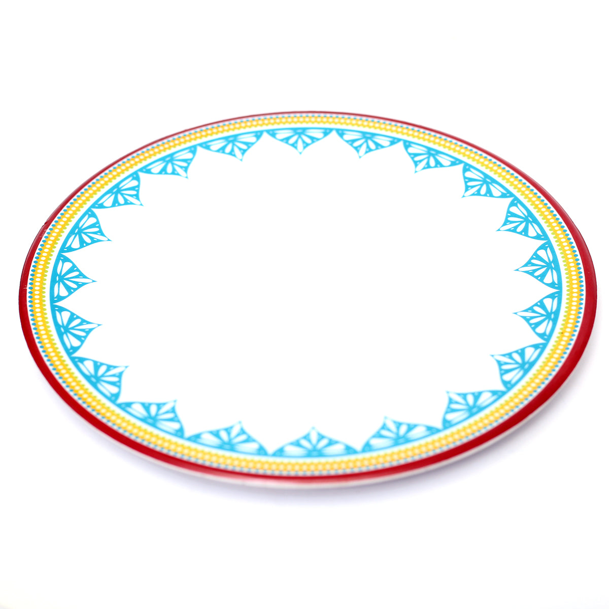 Festive Red Melamine Dinner Plate