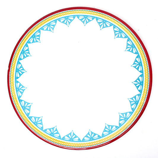 Festive Red Melamine Dinner Plate - Habitt