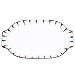 CERAMIC PLATTER WHITE 32*17.8*3.2