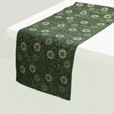 Kalamkari Foil Runner 14x45 D.Green
