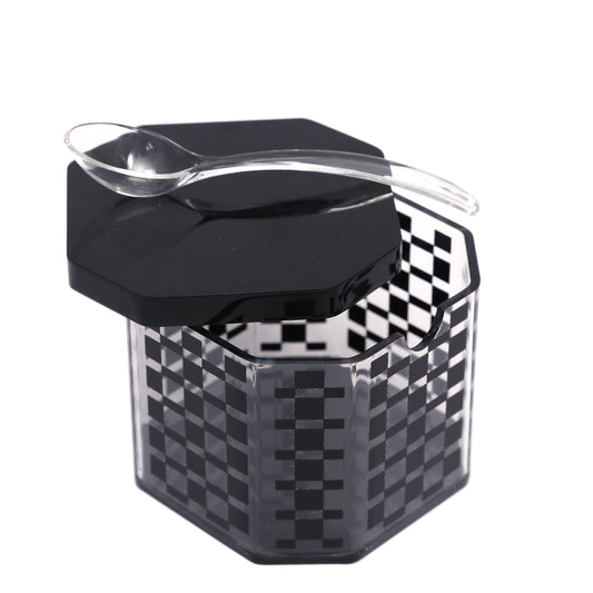 Black Diamond Cut Sugar Pot - Habitt