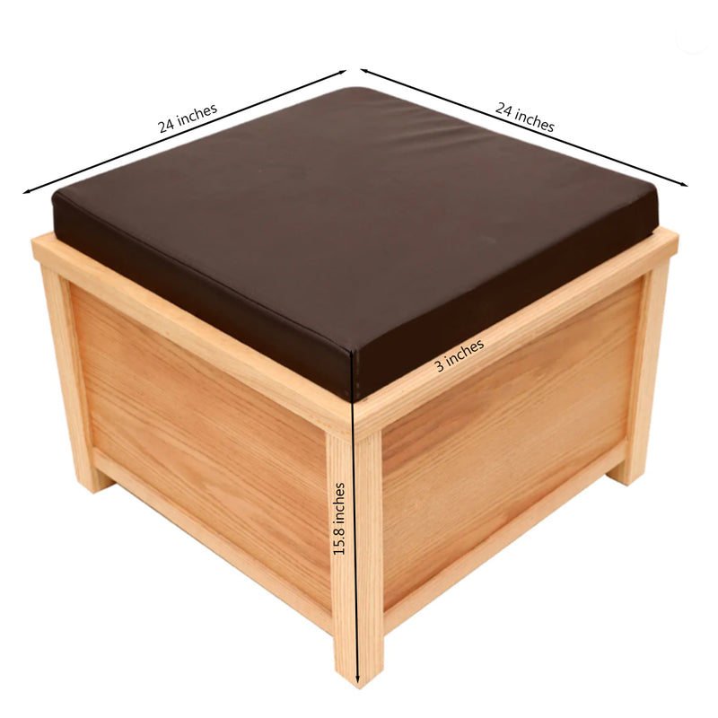 Wooden Storage Box seat