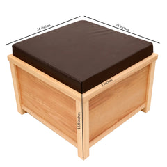 Wooden Storage Box seat