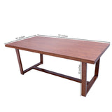 Trapezoid 8 Person Dining Table