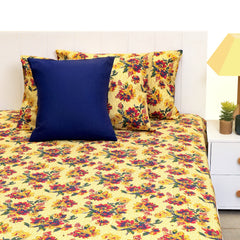 Floral Motifs Double Bed Sheet 96x102