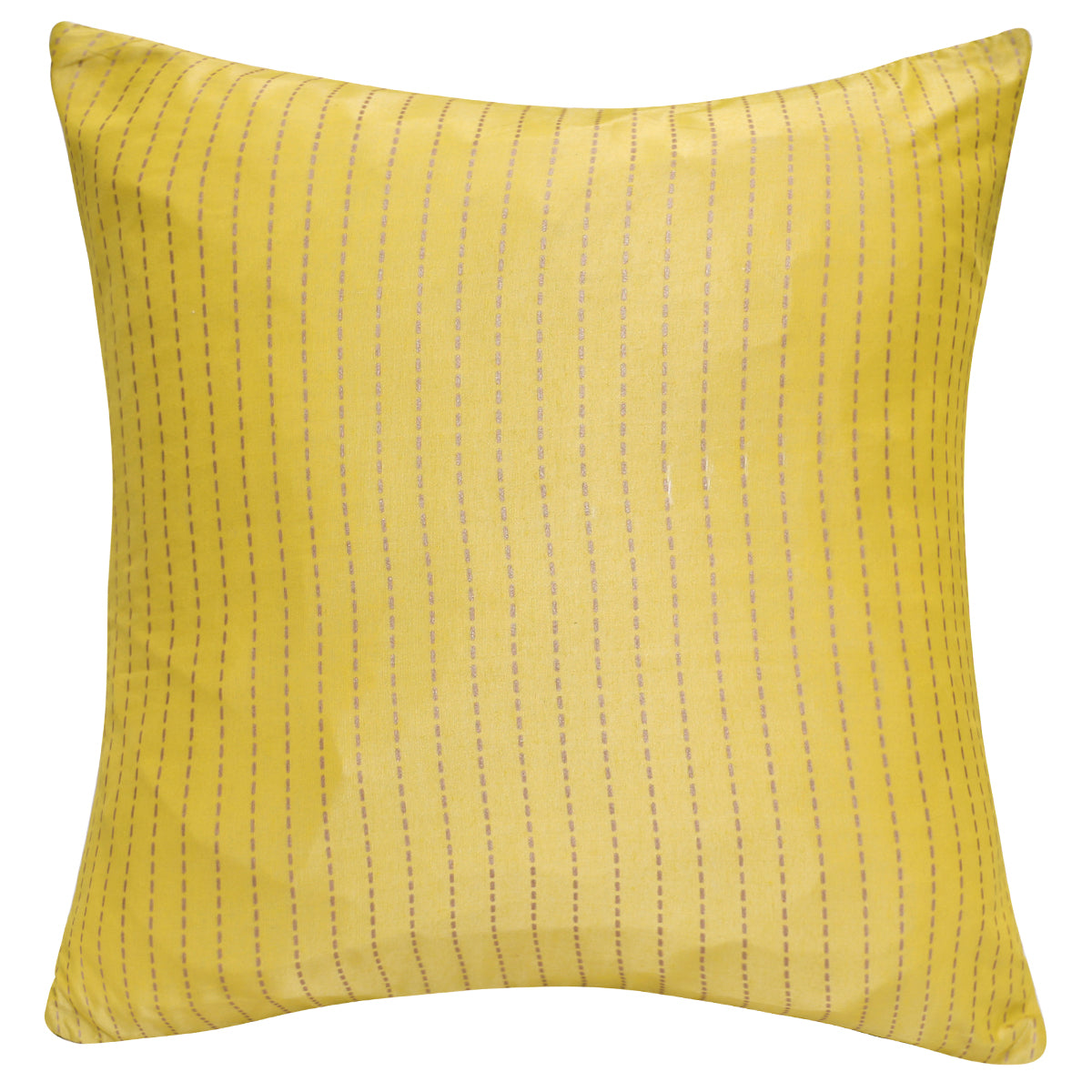 Kantha Yellow Cushion Cover 18x18