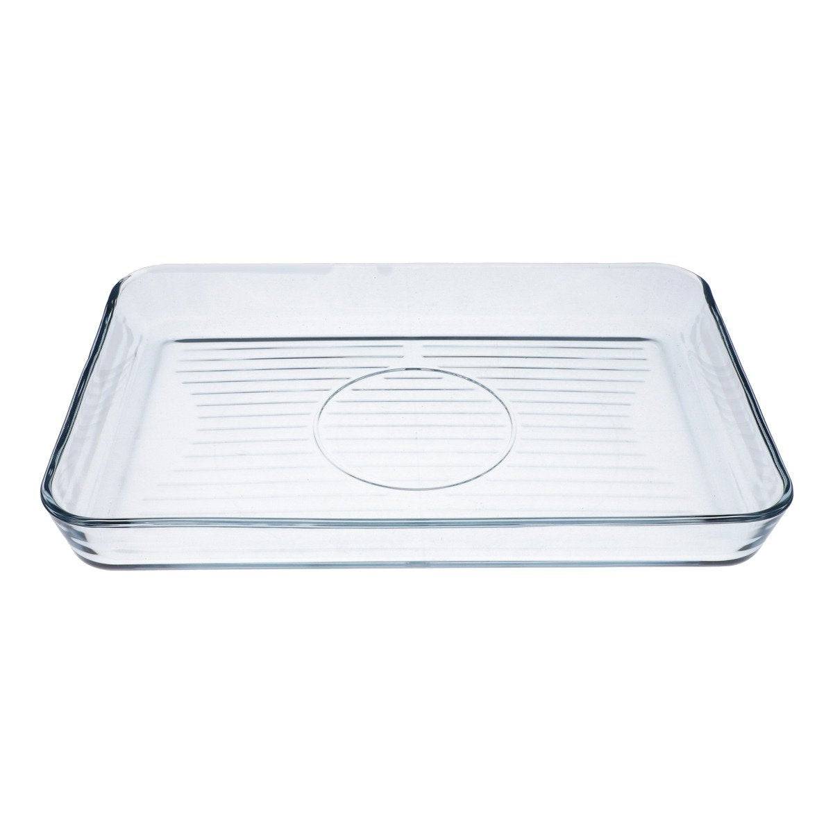 Borcam Grill Rectangle Tray Glass 59554