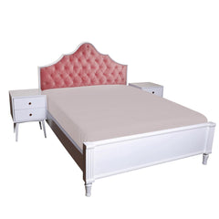 Ethereal Queen Bed with side table