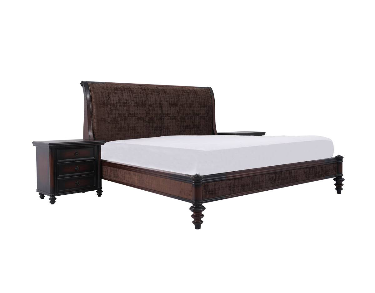 William Bed with 2 Side Table