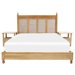 Jharoka King Size Bed with Side Tables