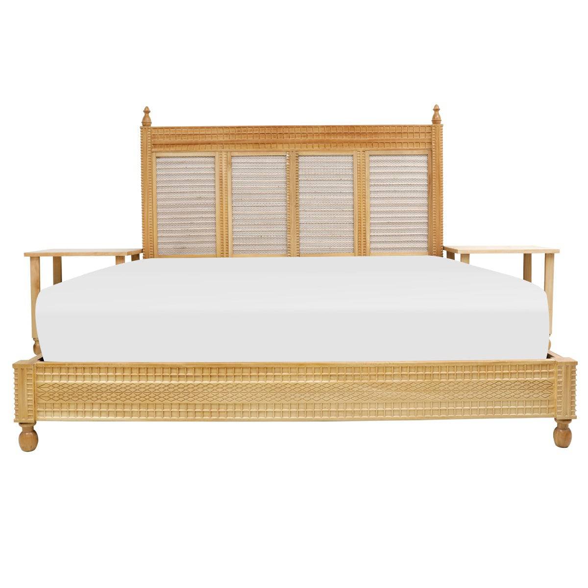 Jharoka King Size Bed with Side Tables