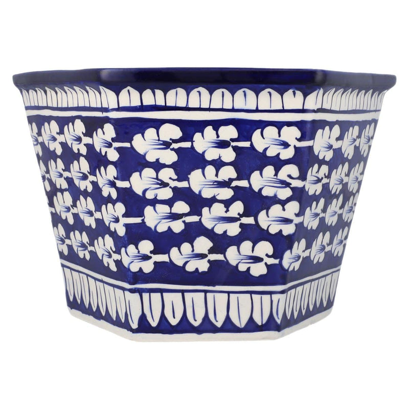 Habitt Planter Ceramic Multi Small Blue Pottery - Habitt