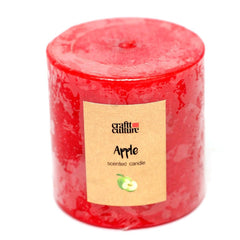 Pillar Candle Round Apple (3x3)