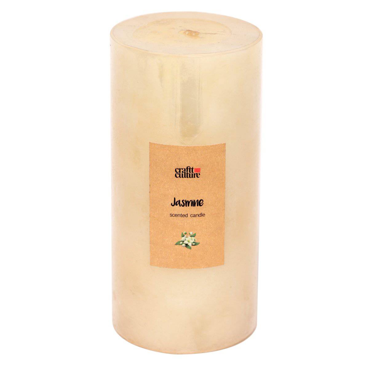 Pillar Candle Round Jasmine (3x6)