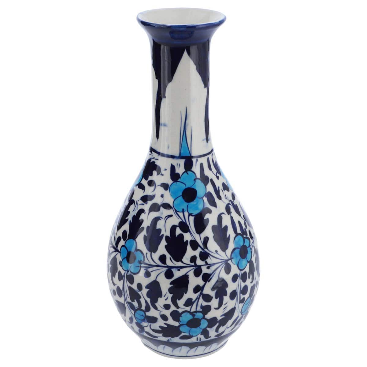 Vase Surahi No2 Ceramic Multi Blue Pot