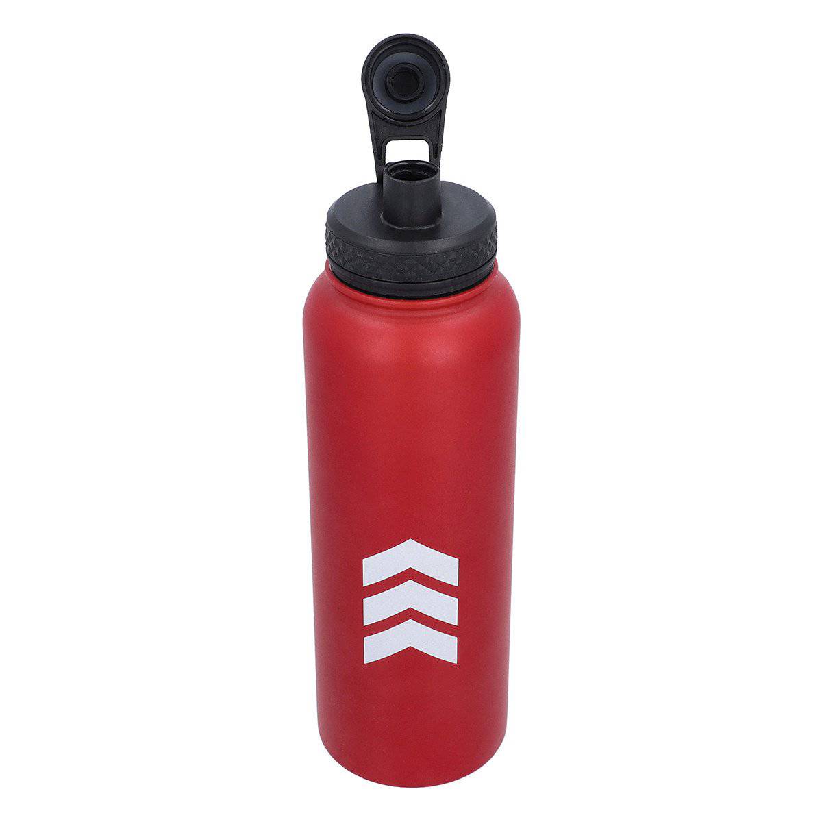 Wide Mouth Bottle With Screw Cap Red 1100ml