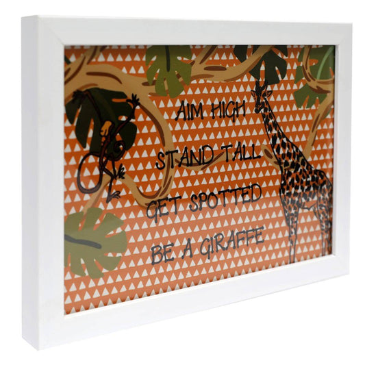 Giant Giraffe Wall Art 8X12 (Giraffe Aim High) - Habitt