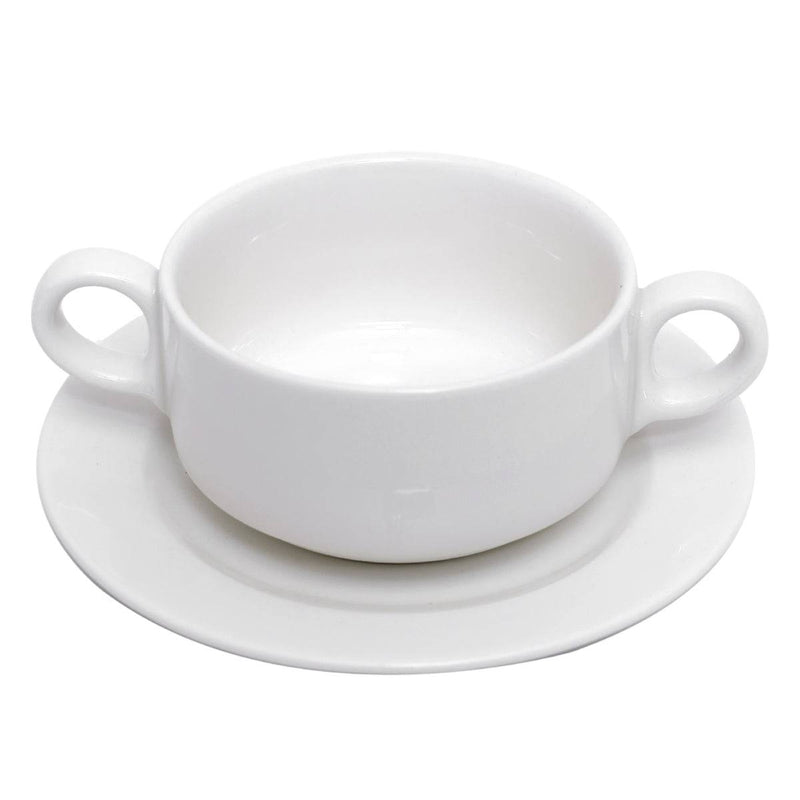 SOUP BOWL W/SAUCER 11CM RKBACS30/ST01 - Habitt