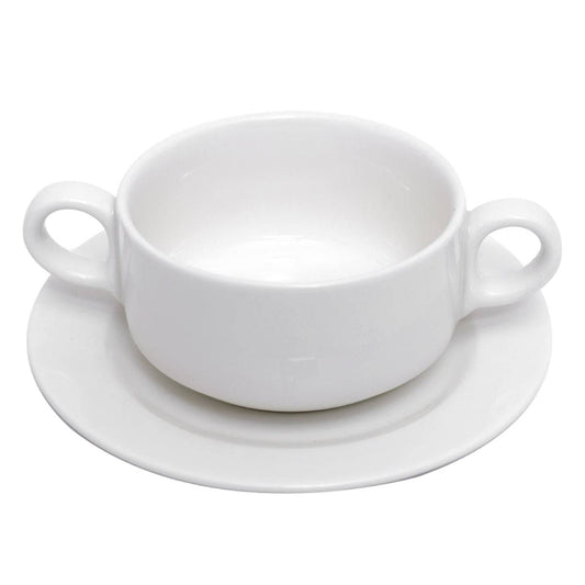 SOUP BOWL W/SAUCER 11CM RKBACS30/ST01 - Habitt