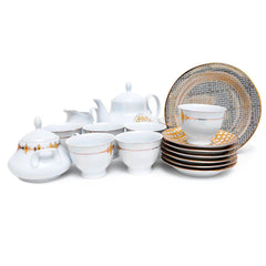 23Pcs Tea Set (Gold Chevron)