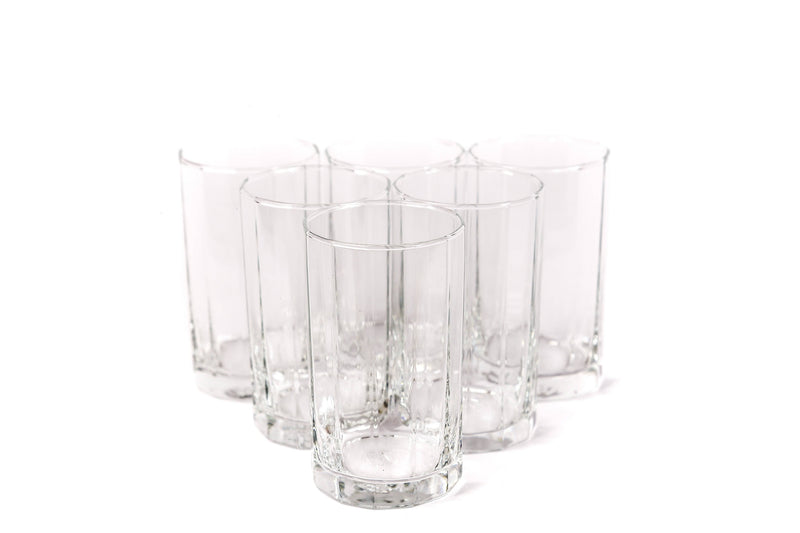 6Pcs Glass Victoria Hi Ball 295ml - Habitt