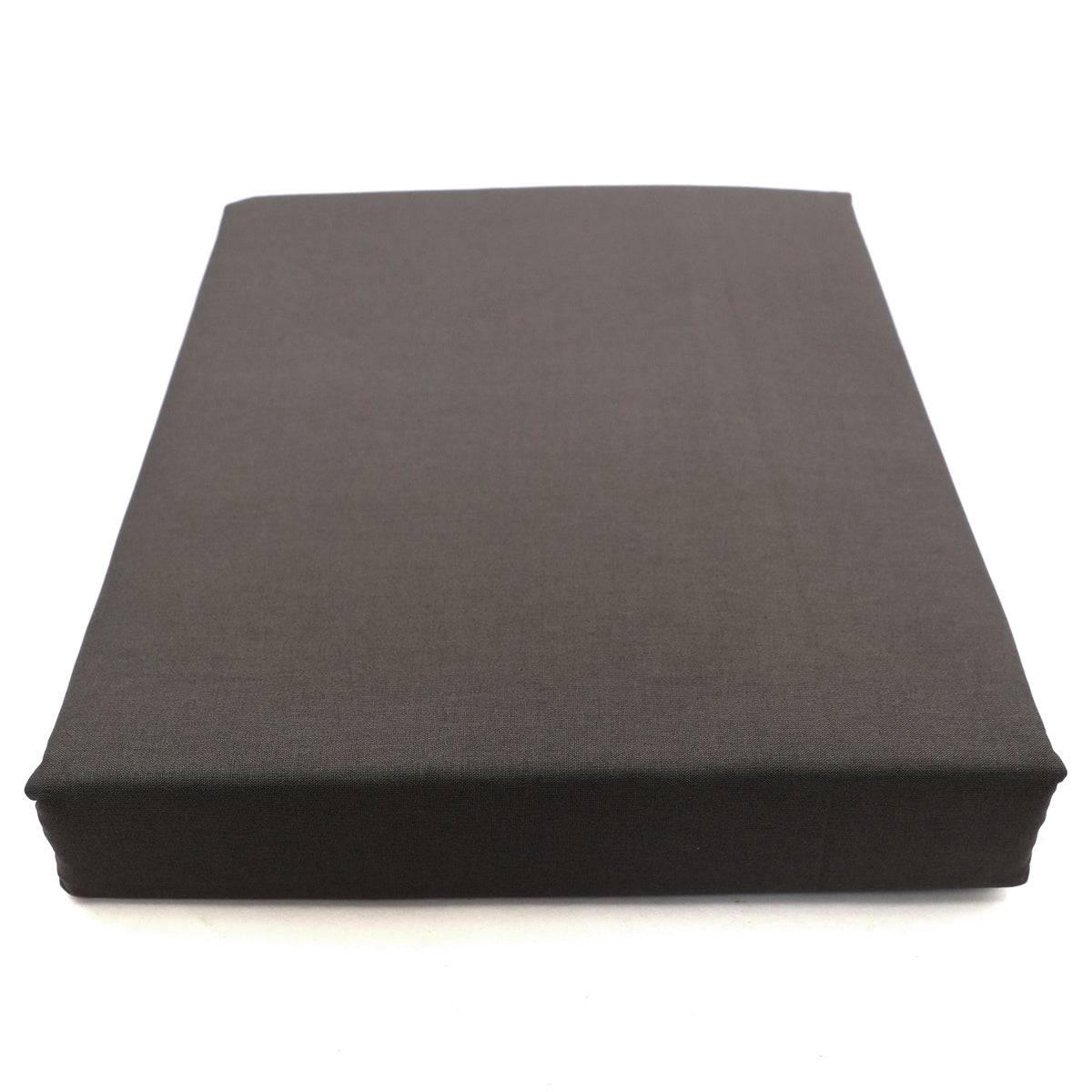 Double Bed Sheet Dyed 96X102 Dark Grey