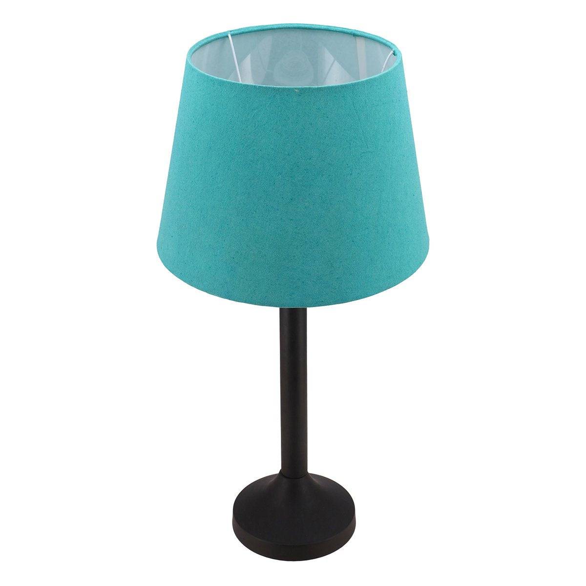 Metal Base Table Lamp Aqua (F1)(3)