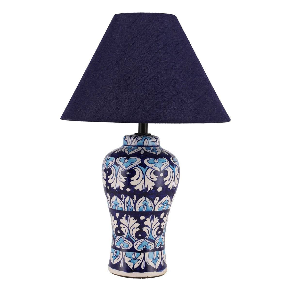 Table Lamp Ceramic Multi Blue Pottery 1
