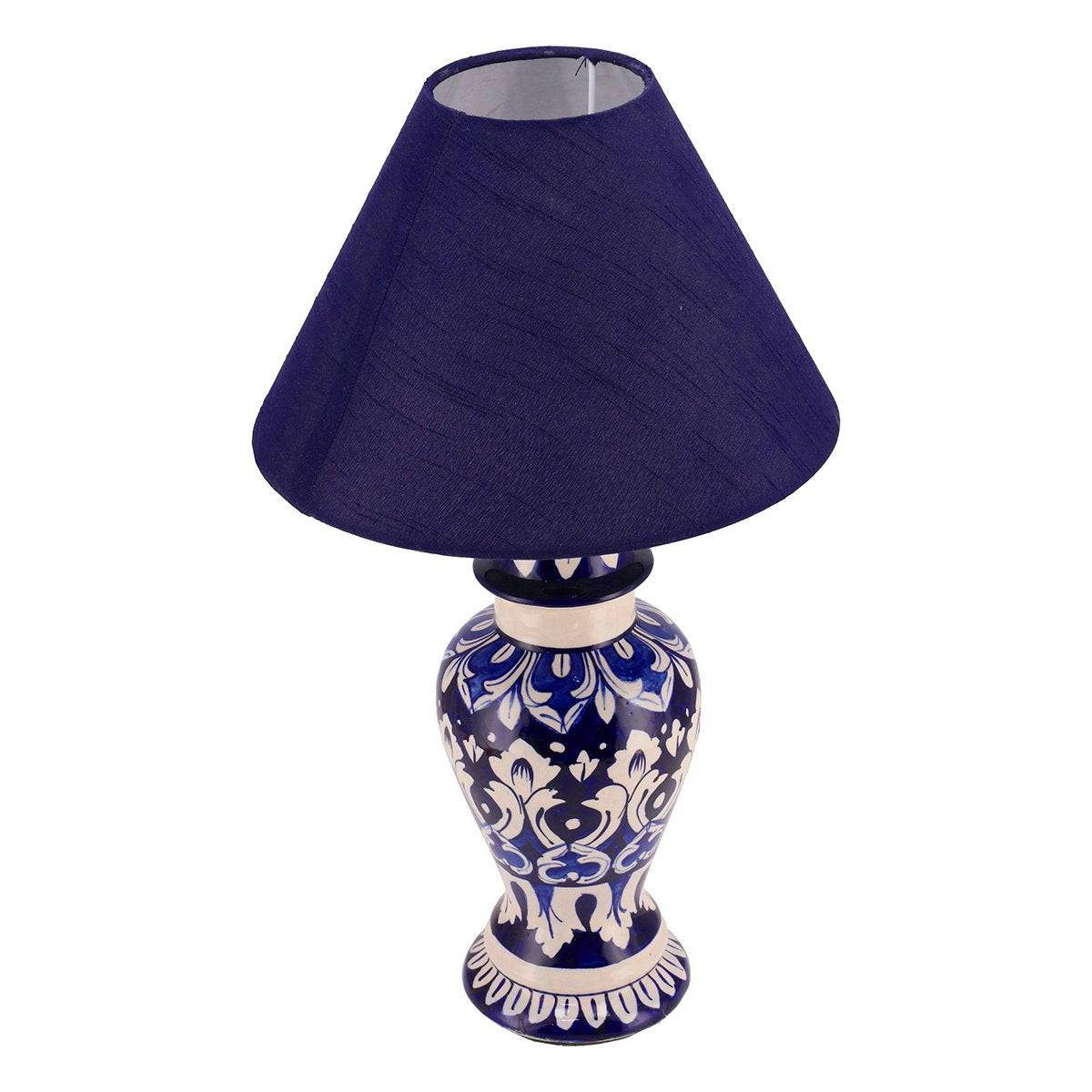Table Lamp Ceramic Multi Blue Pottery 2