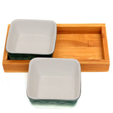 2Pcs Serving Dish With Base.10*19.# 1-5