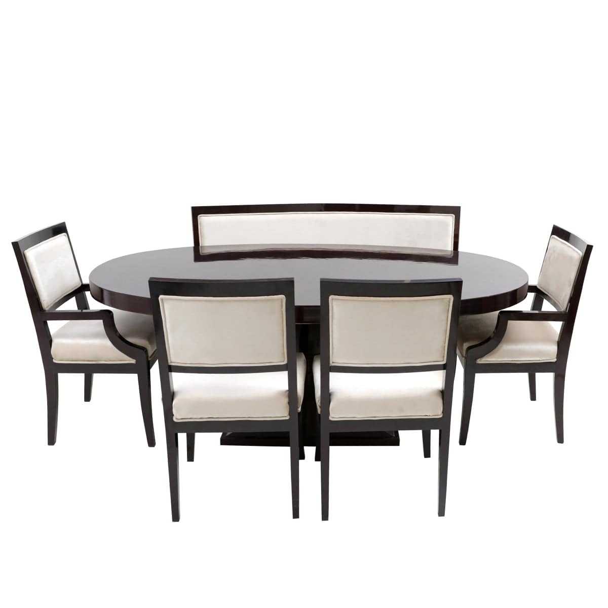 Henry 6 Person Dining Table 1Bench+4Chairs - Habitt
