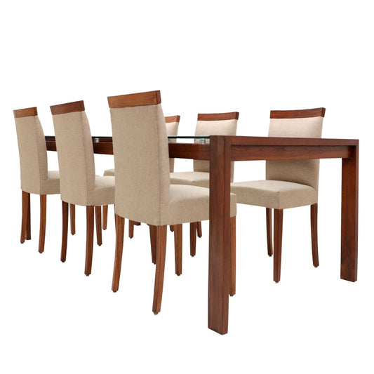 Wooden Arm Dining Table